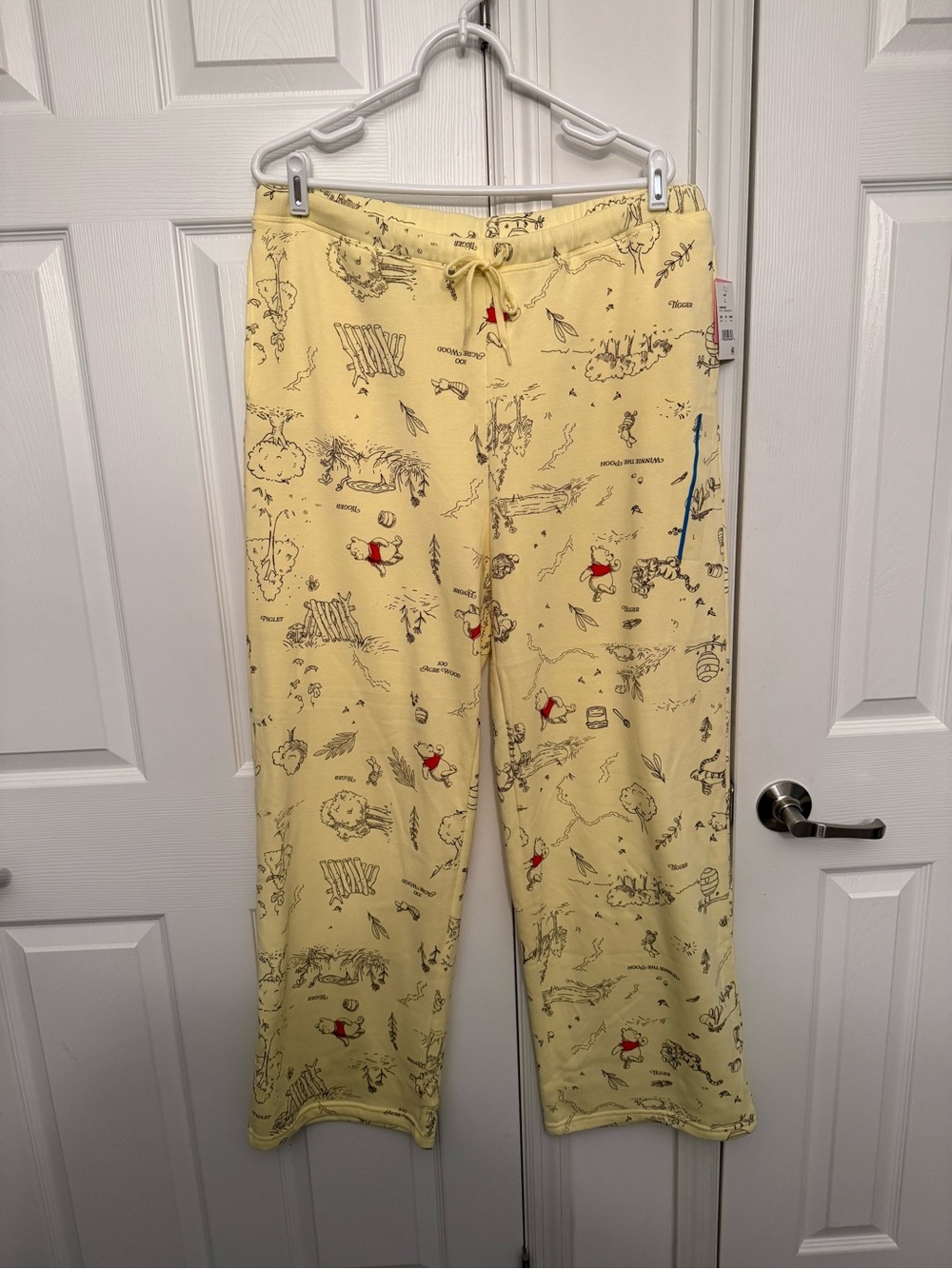 Disney Yellow Winnie the Pooh Sketch Pajama Pants